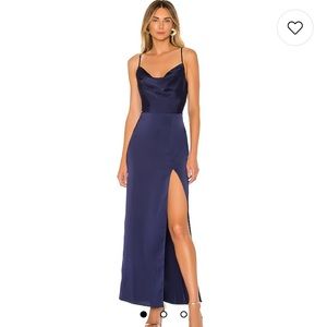 NWT NBD Lila Gown in navy